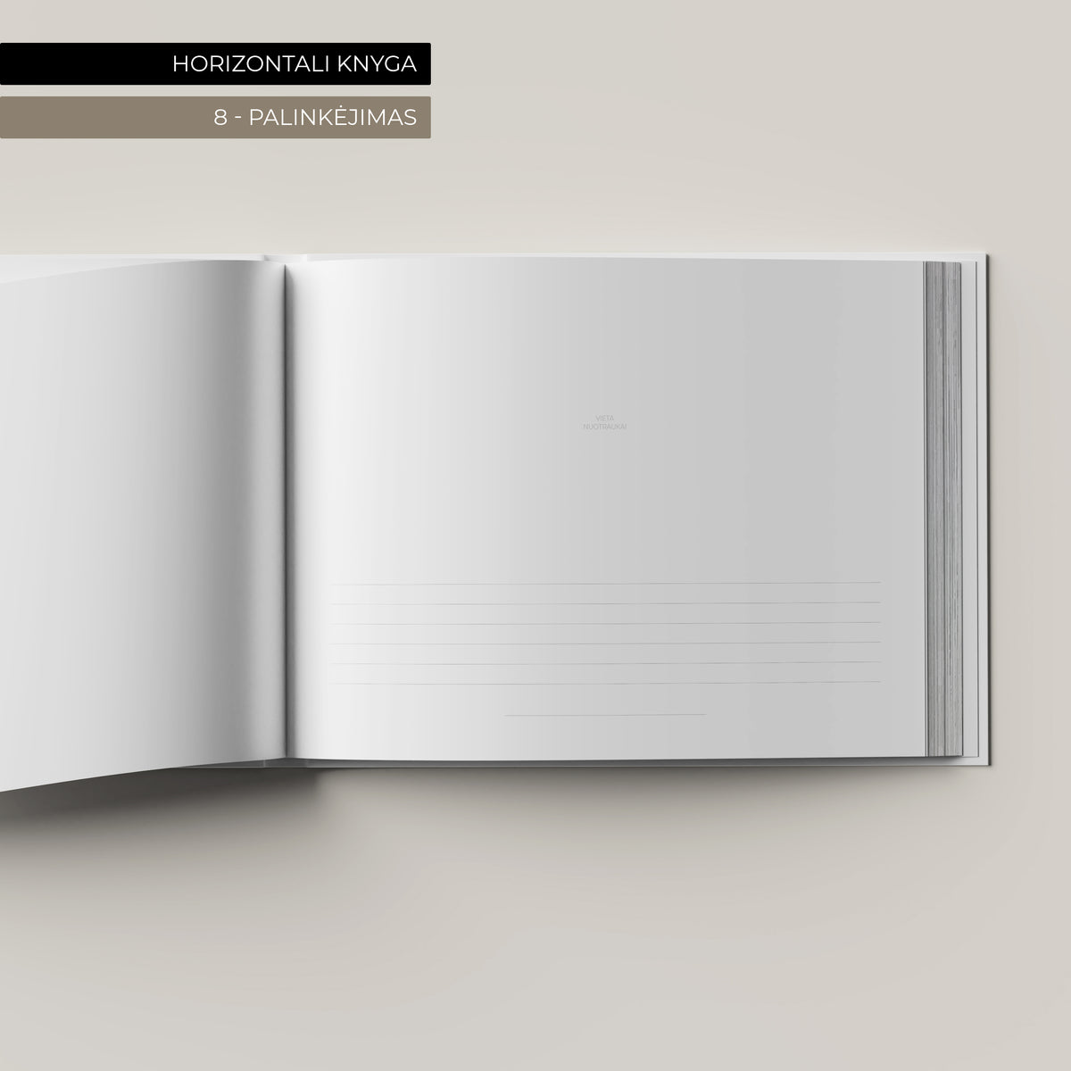 Horizontalios palinkėjimų knygos anketa „Palinkėjimas”