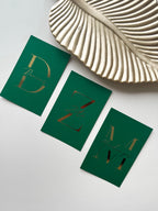 Stalo kortelės "LETTER"