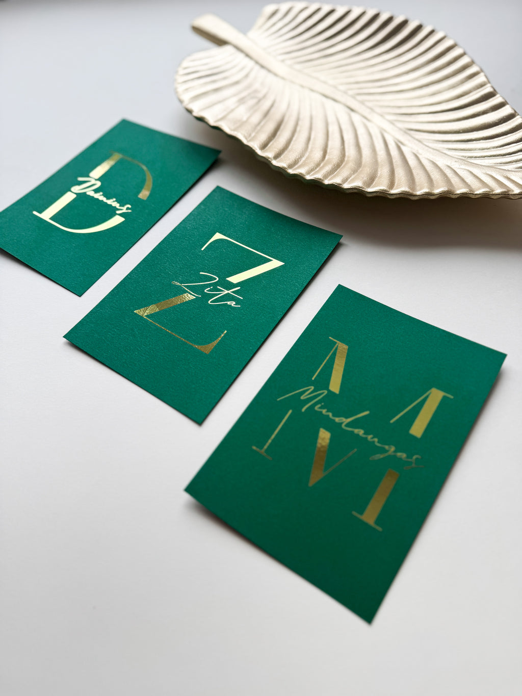 Stalo kortelės "LETTER"