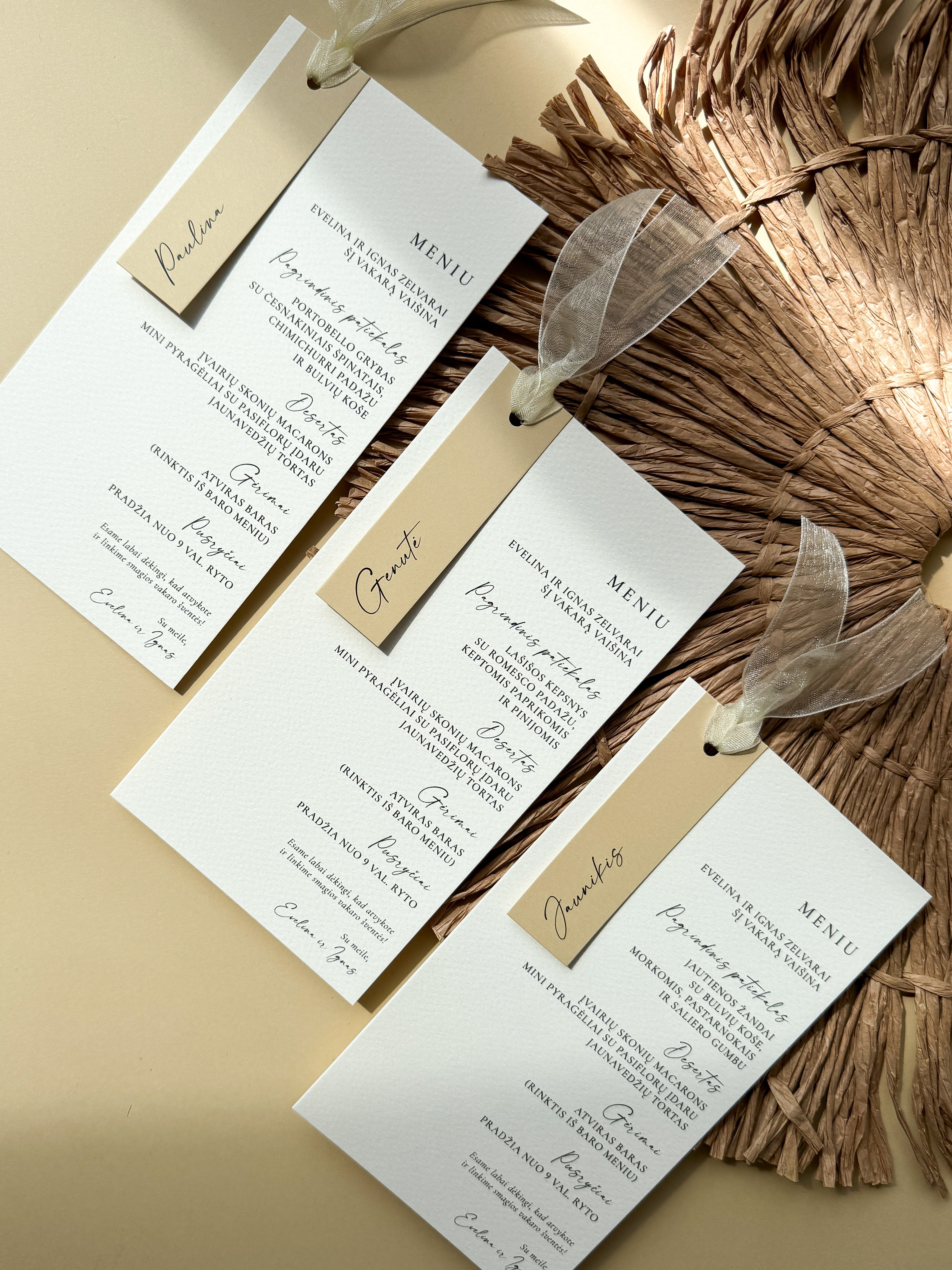 Stalo kortelės "ELLIE"