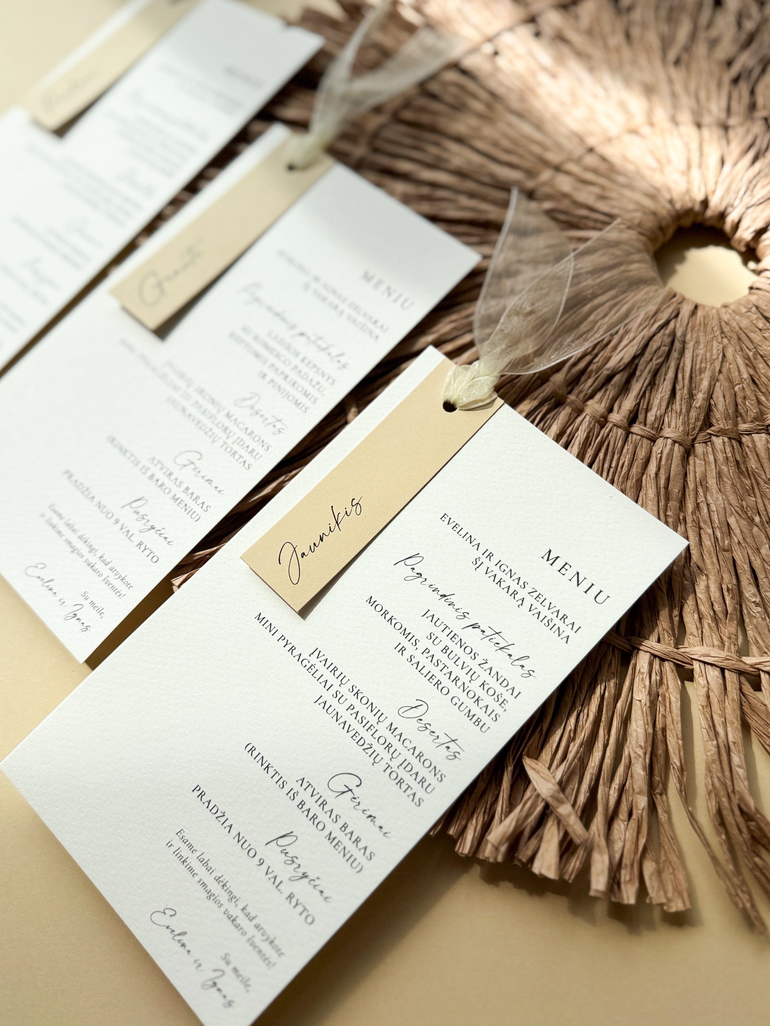 Stalo kortelės "ELLIE"