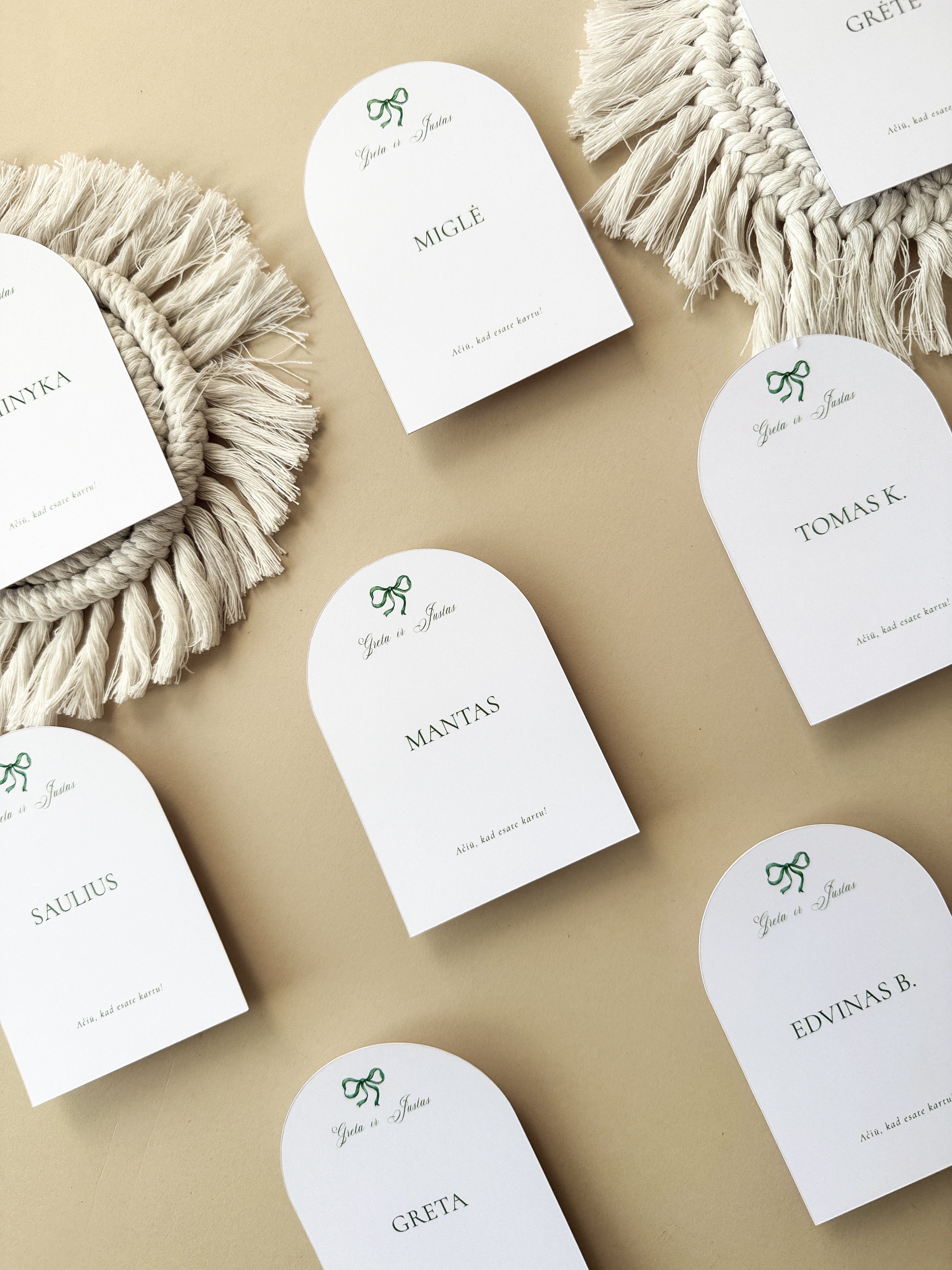 Stalo kortelės "ARC"