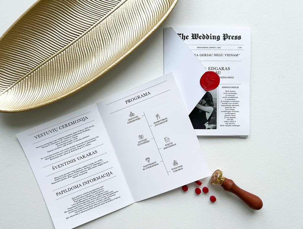 Kvietimai „THE WEDDING PRESS“