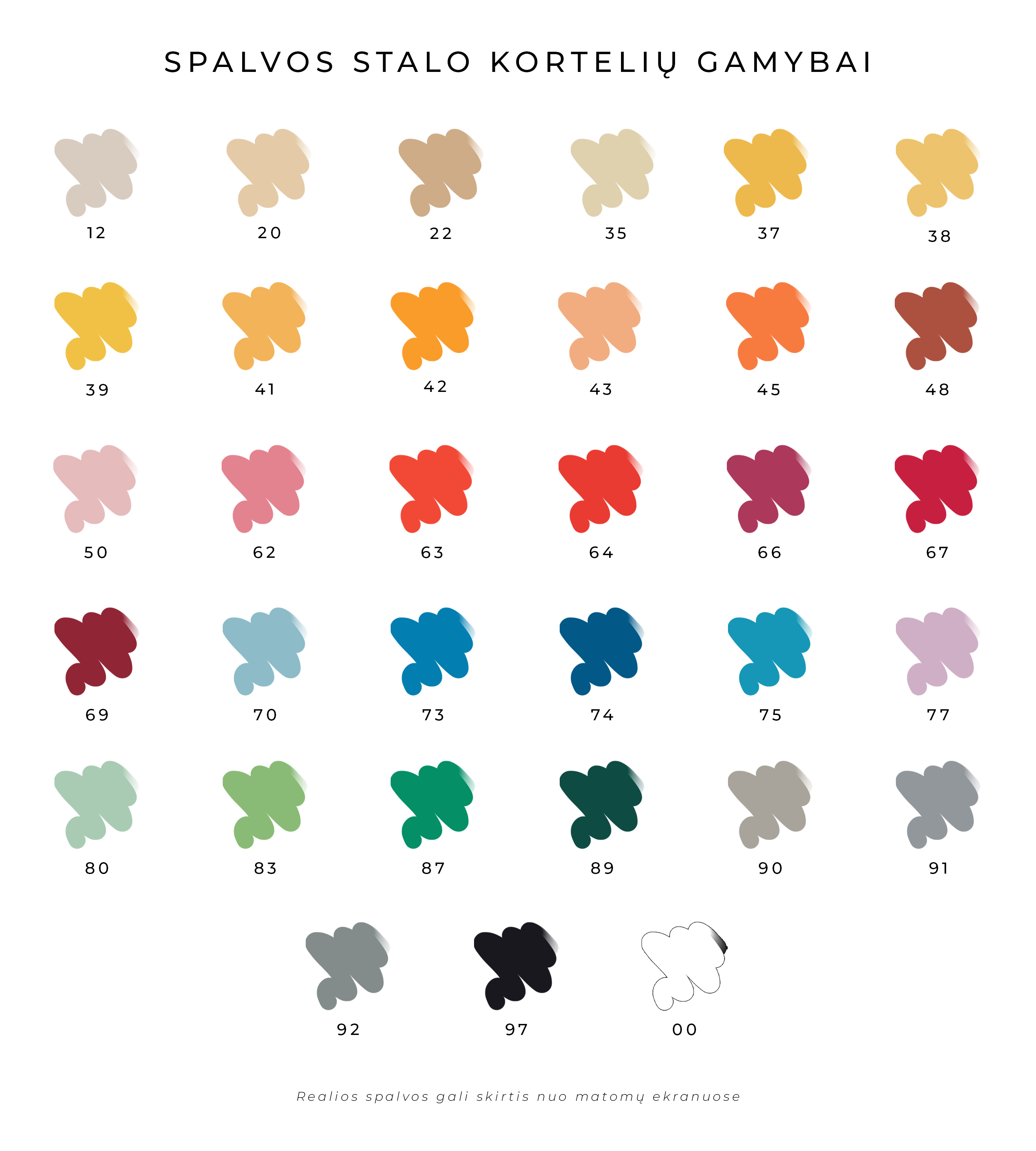 Stalo kortelės "BOW"