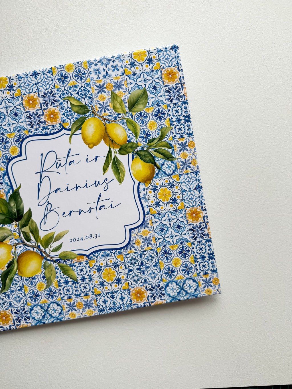 Vestuvių palinkėjimų knyga „SICILY“ | 28×28 cm